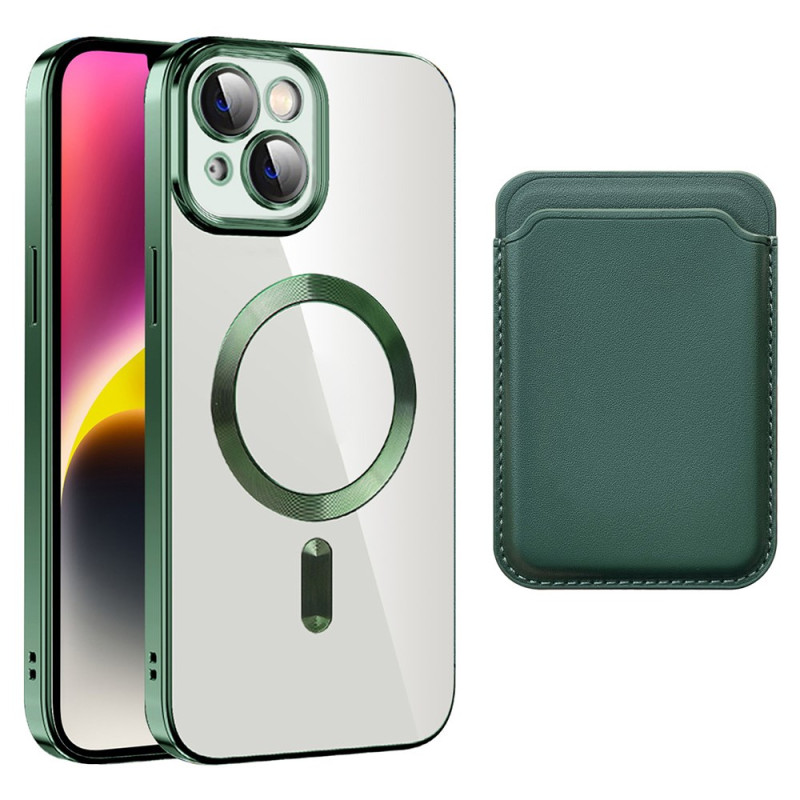 Capa MagSafe para iPhone 15 com suporte amovível para cartões