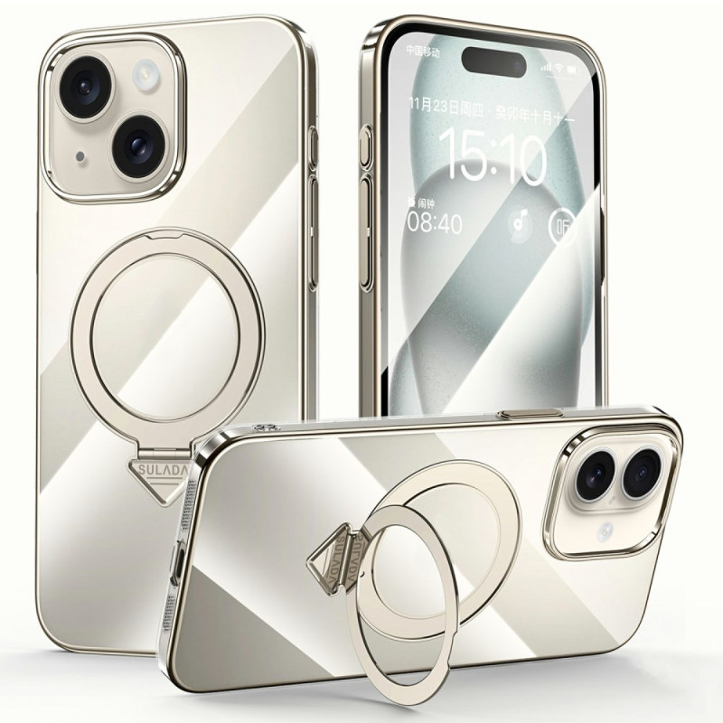 Capa MagSafe para iPhone 15 com suporte dobrável