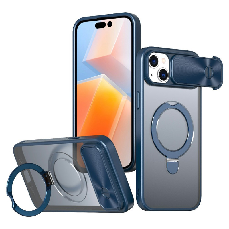 Capa MagSafe para iPhone 15 com protetor de protecção para lente
 deslizante e suporte