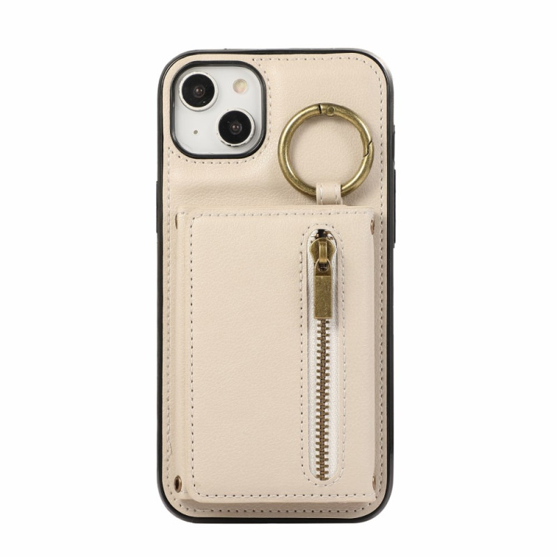 Capa para iPhone 15 Estojo
 com fecho de correr e correia