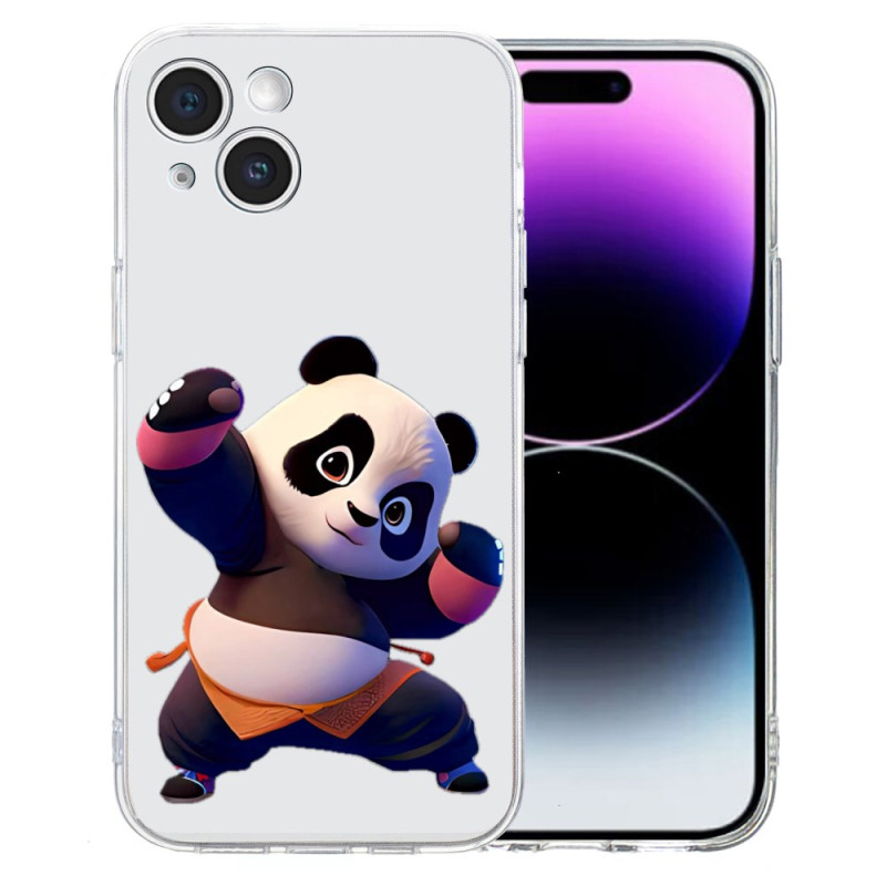 Capa para iPhone 15 com padrão de panda