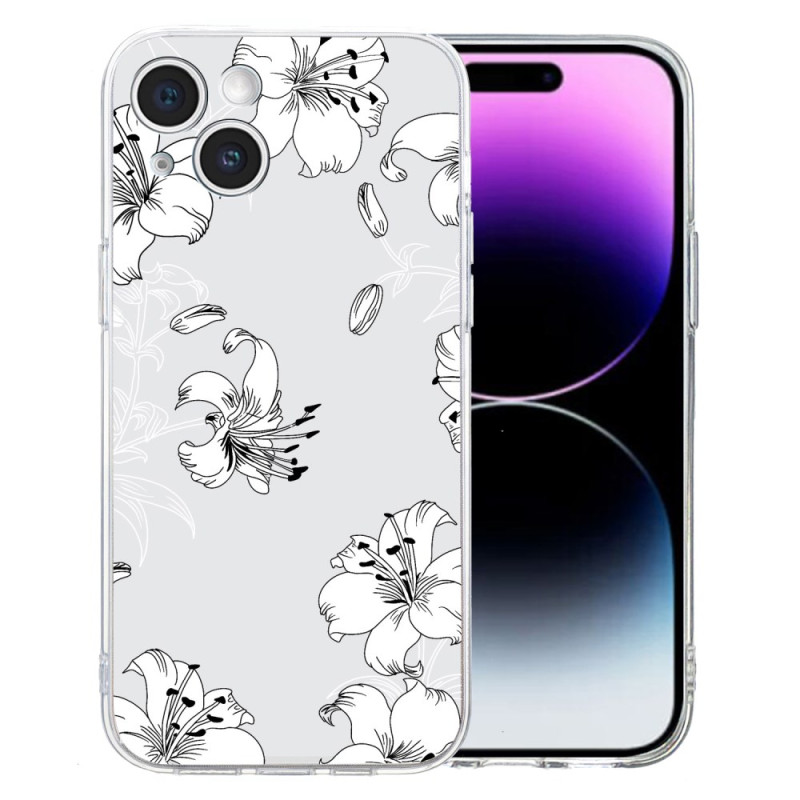 Capa iPhone 15 Padrão floral