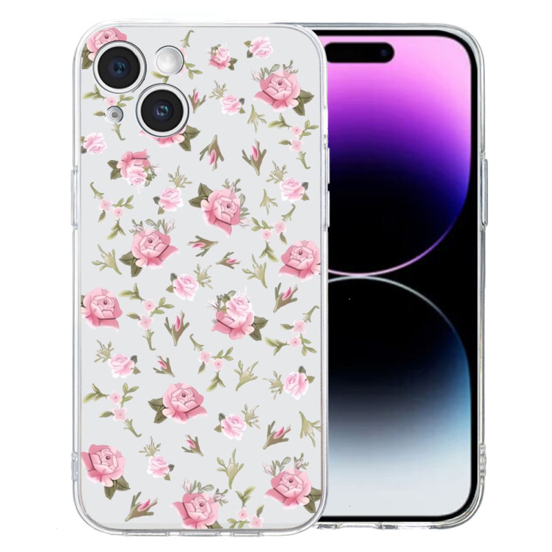 Capa iPhone 15 Rosas