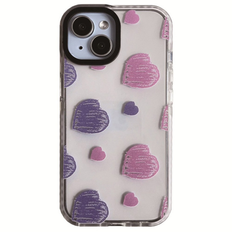 Capa para iPhone 15 Corações