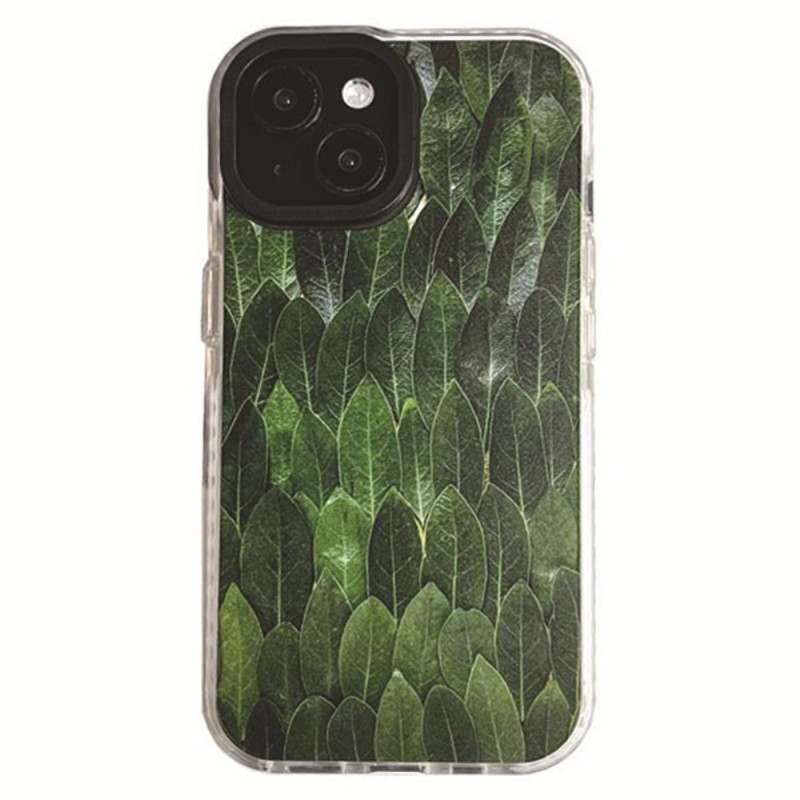 Capa iPhone 15 Folhas verdes