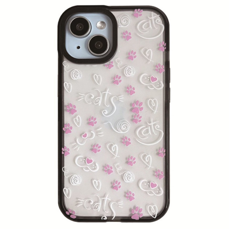 Capa iPhone 15 Patas de gato
