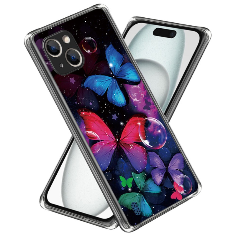 Capa iPhone 15 Borboletas coloridas