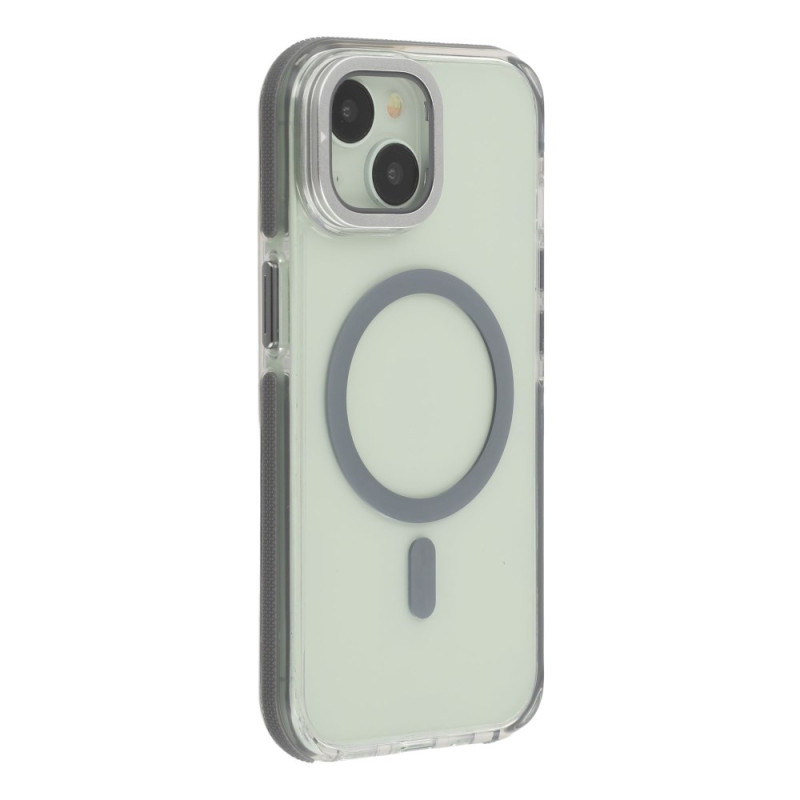 Capa MagSafe transparente para iPhone 15 Plus com suporte