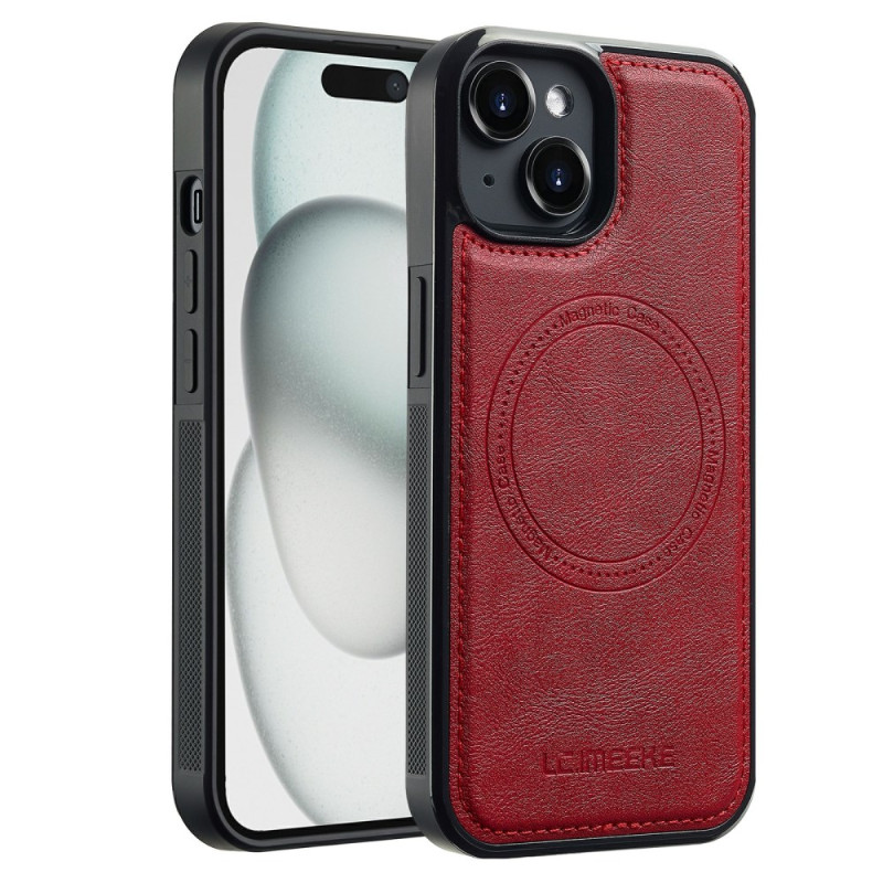 Capa de couro para iPhone 15 Plus LC.IMEEKE