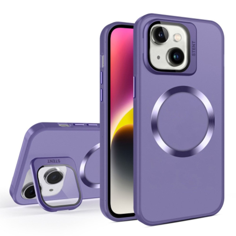Capa MagSafe compatível com o iPhone 15 Plus com suporte e proteção da protecção para lente
