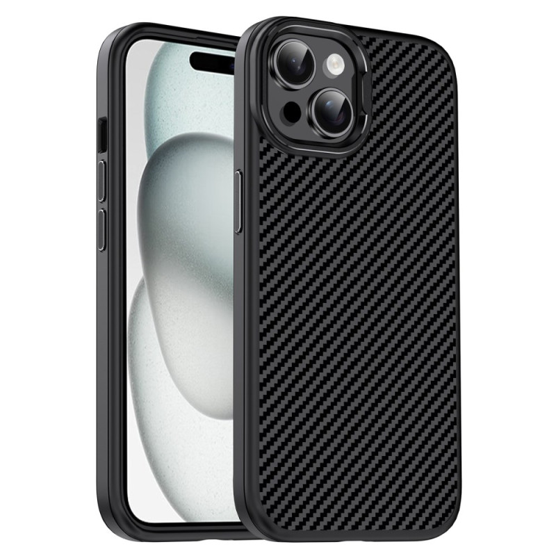 Capa de fibra de carbono para iPhone 15 Plus IPAKY