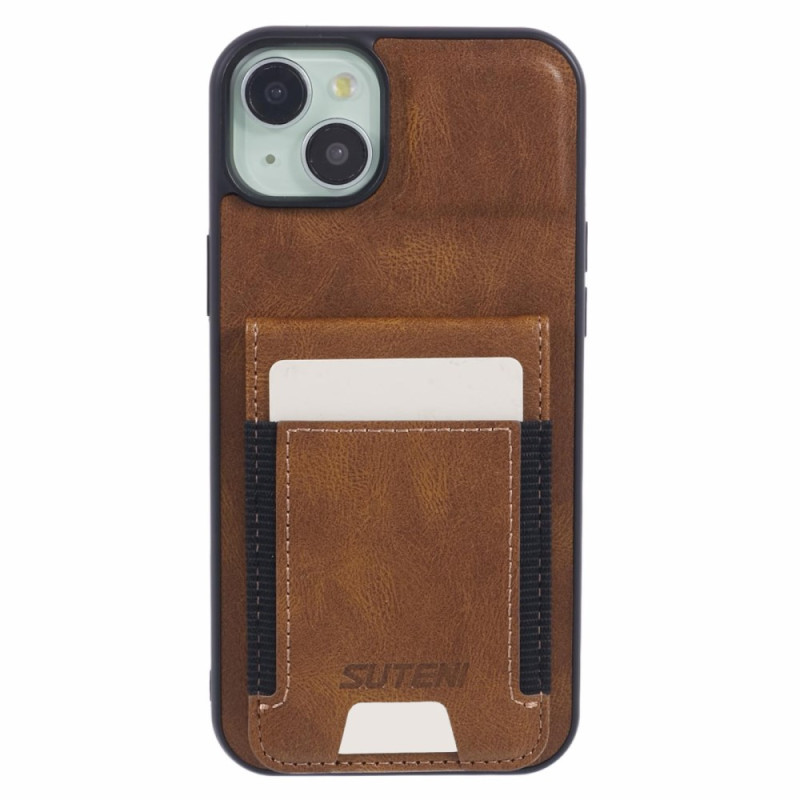 Capa para cartão iPhone 15 Plus com efeito de pele