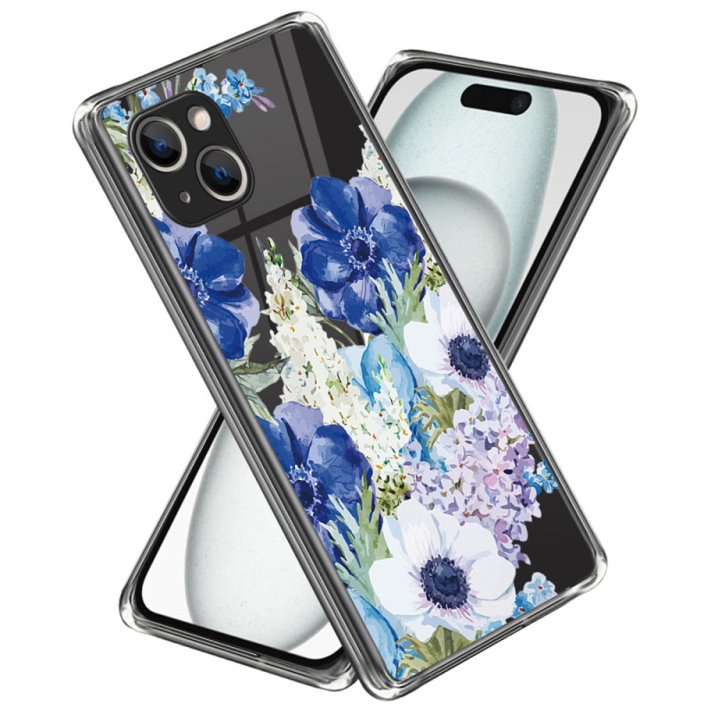 Capa floral para iPhone 15 Plus