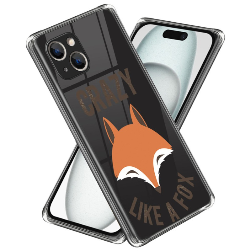Capa iPhone 15 Plus Padrão de raposa