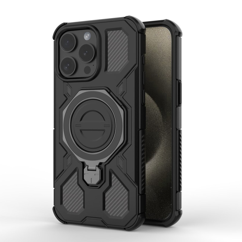 Capa MagSafe para iPhone 15 Pro com suporte rotativo de 360