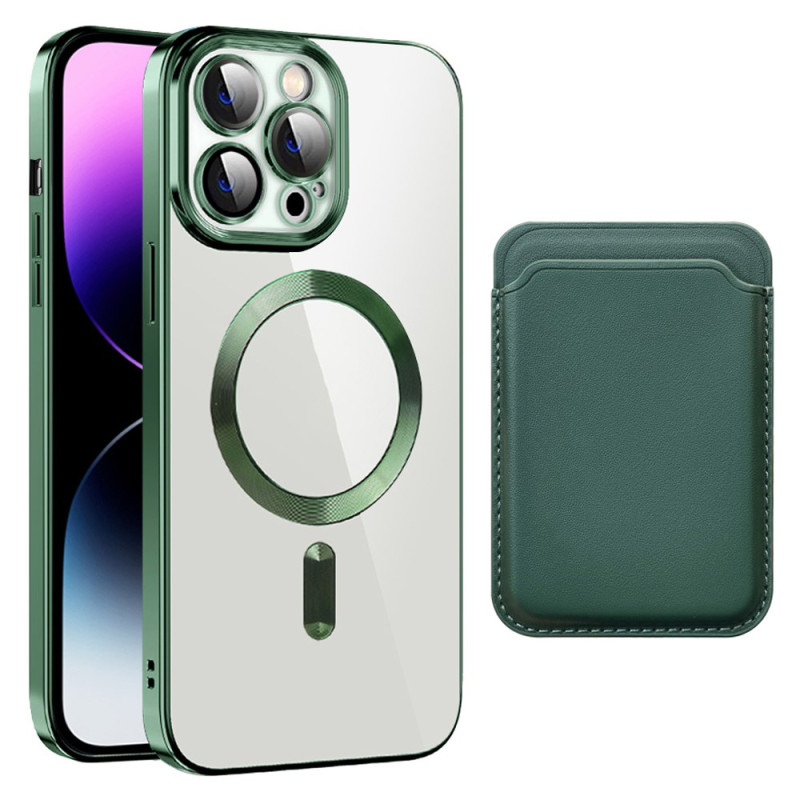 Capa MagSafe para iPhone 15 Pro com suporte para cartão