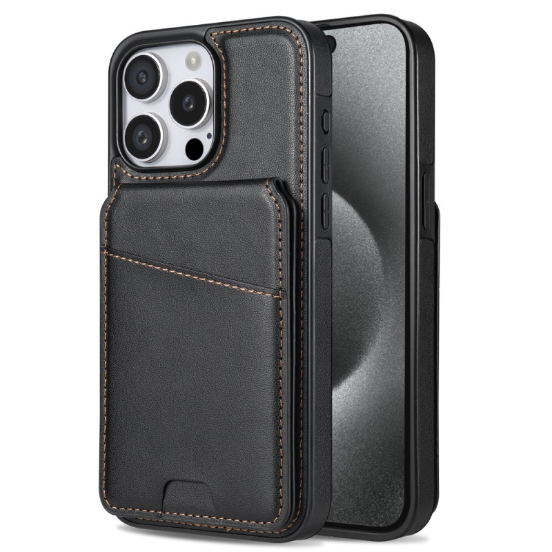 Capa para iPhone 15 Pro com design MagSafe e suporte amovível para cartões