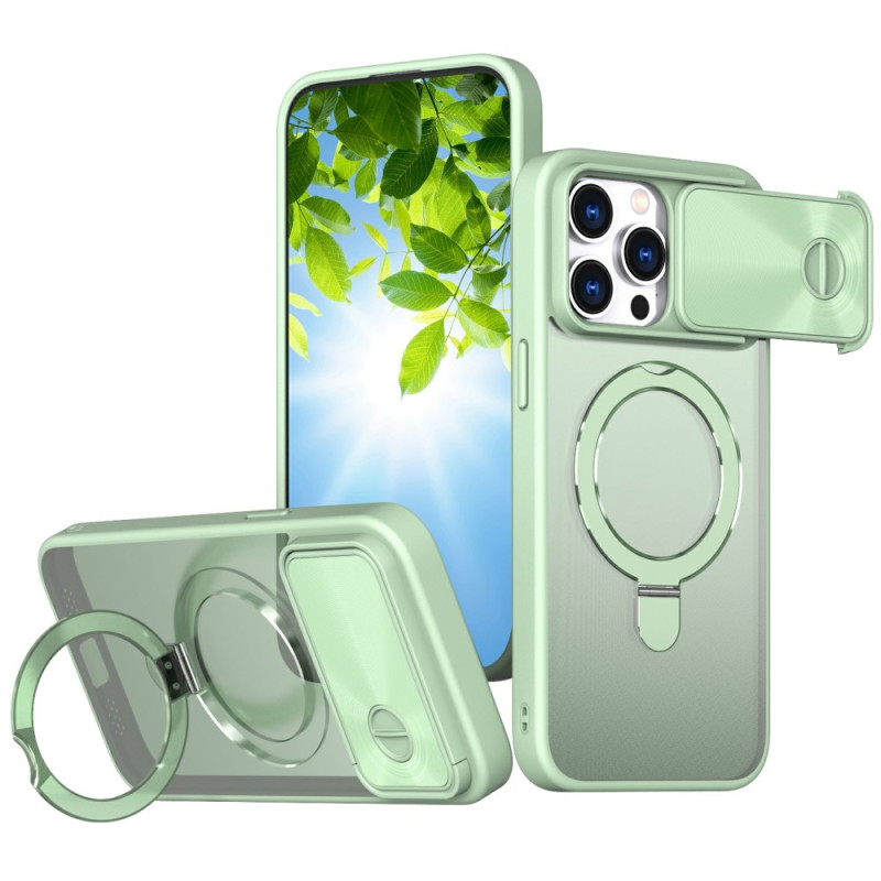 Capa MagSafe para iPhone 15 Pro com proteção deslizante para a protecção para lente
