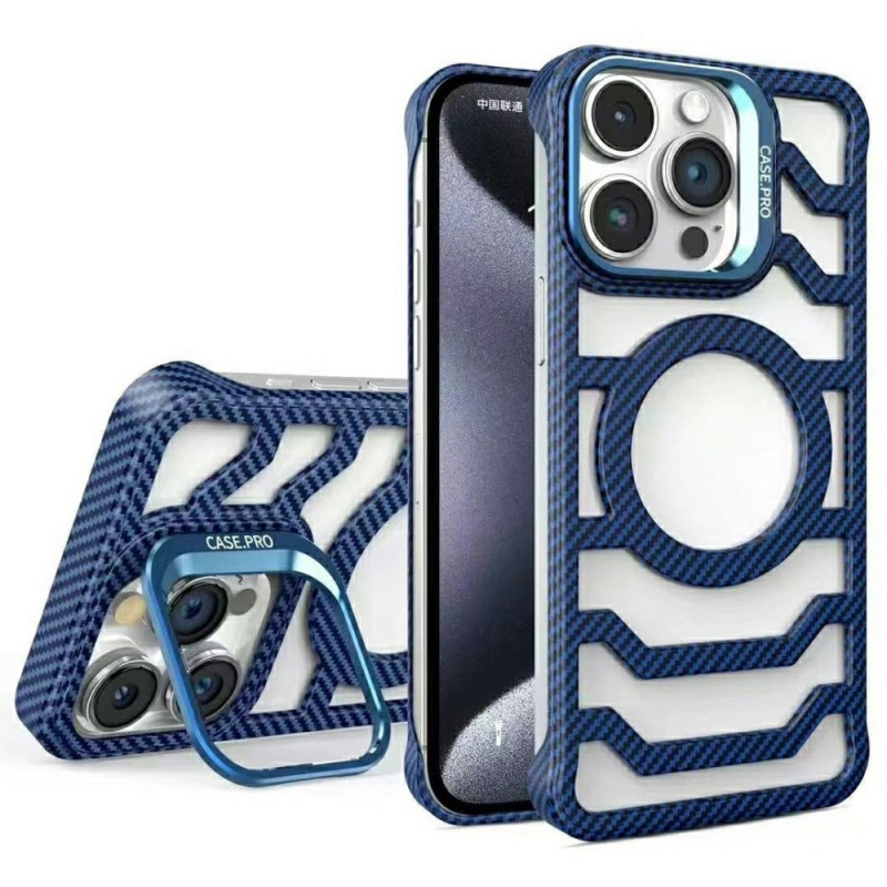 Capa MagSafe sem moldura para iPhone 15 Pro com suporte