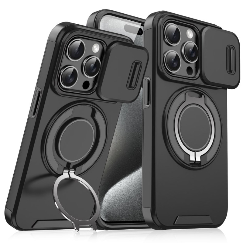 Capa MagSafe para iPhone 15 Pro com proteção deslizante para a protecção para lente
