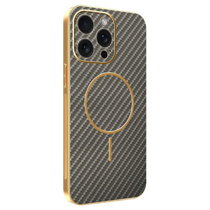 Capa para iPhone 15 Pro Max MagSafe Textura Fibra de Carbono