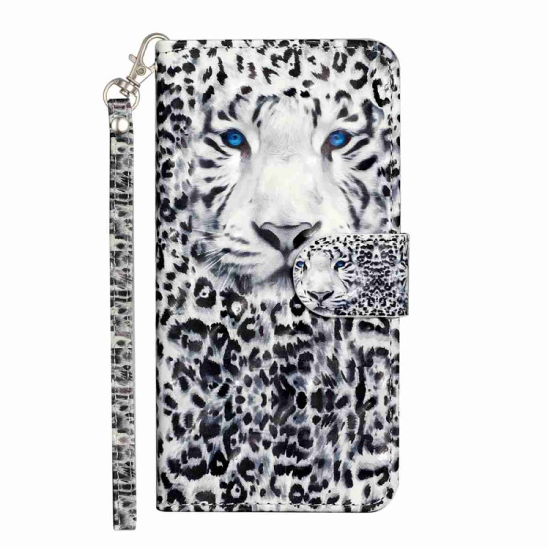 Capa com cordão com padrão de leopardo para Xiaomi 15T