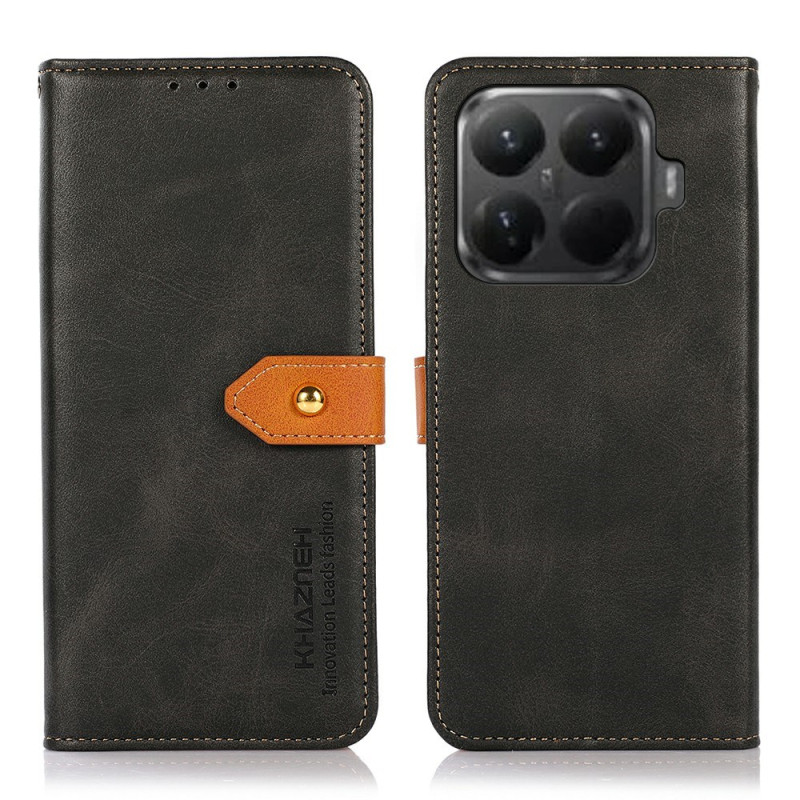Capa com botão dourado para Xiaomi 15T Pro KHAZNEH