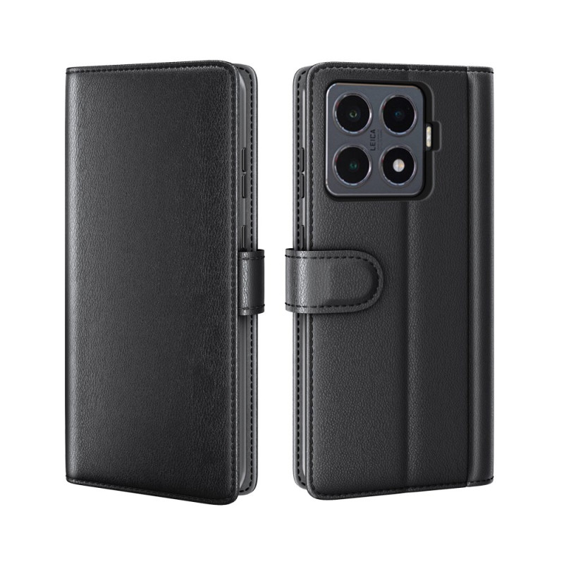Capa de couro genuína para Xiaomi 15T Pro