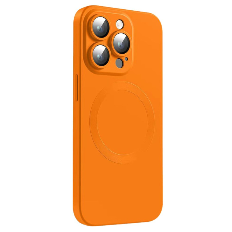 Capa MagSafe para iPhone 15 Pro Max com proteção de protecção para lente
 em silicone