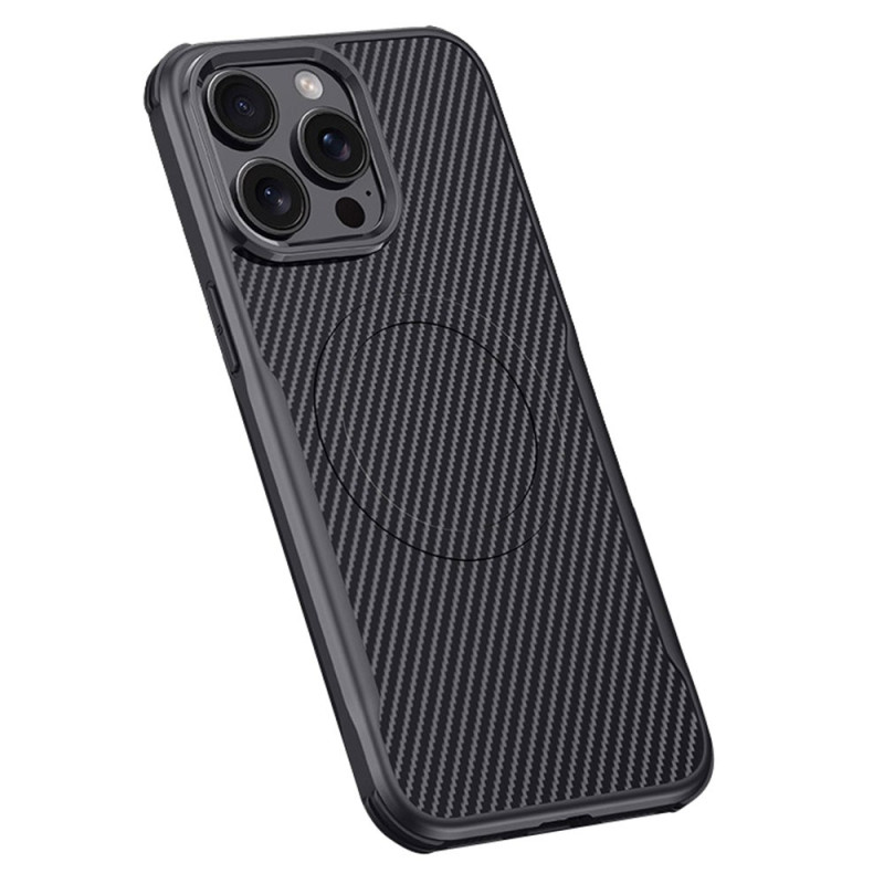 Capa MagSafe Finesse em fibra de carbono para iPhone 15 Pro Max
