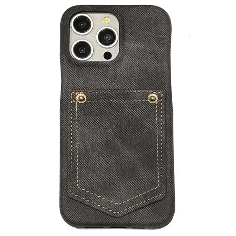 Capa iPhone 15 Pro Max Design Capa para cartão Jeans