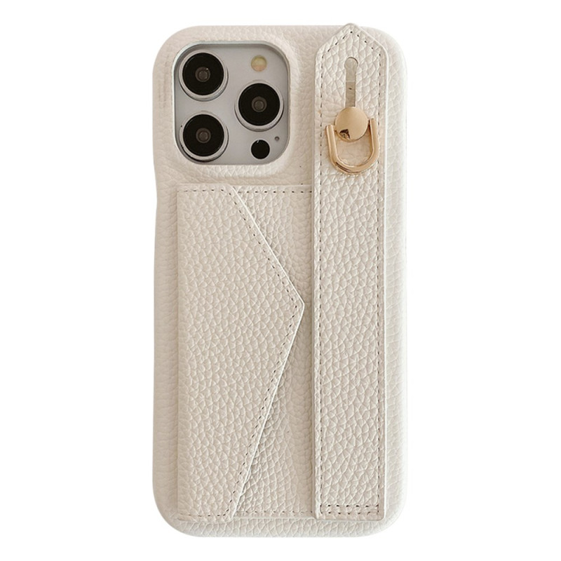 Capa para iPhone 15 Pro Max 5 Suporte para cartão e correia