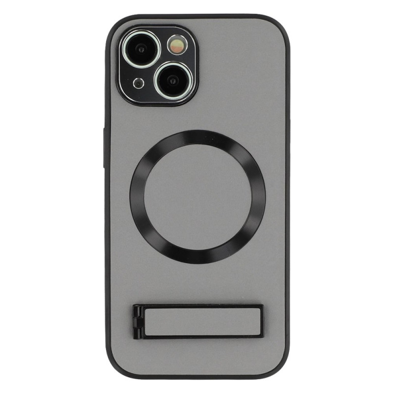 Capa MagSafe para iPhone 14 com suporte integrado com efeito de pele