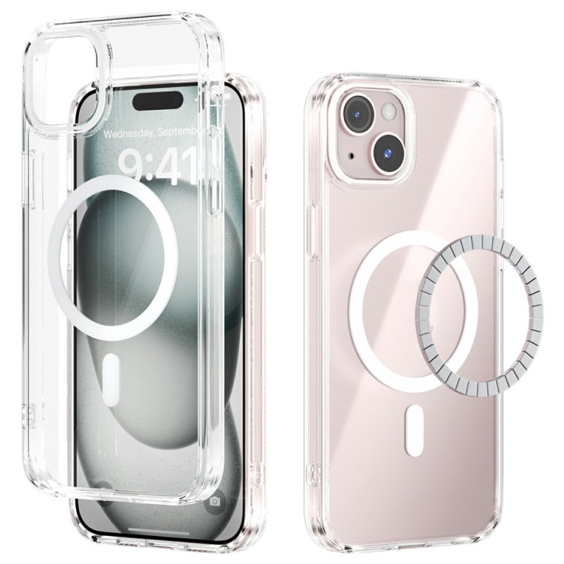 Capa MagSafe transparente para iPhone 14 com airbag