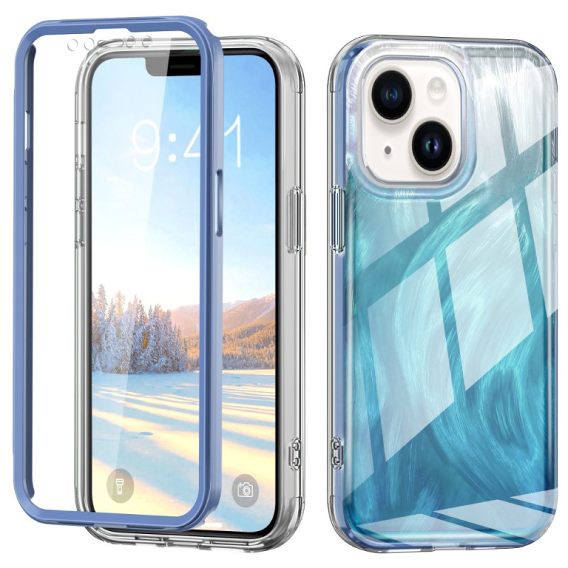 Capa híbrida para iPhone 14 com protetor de ecrã