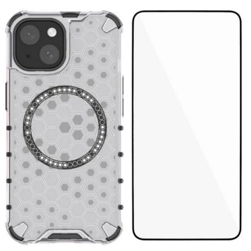 Capa MagSafe Honeycomb para iPhone 14 Plus com protetor de ecrã