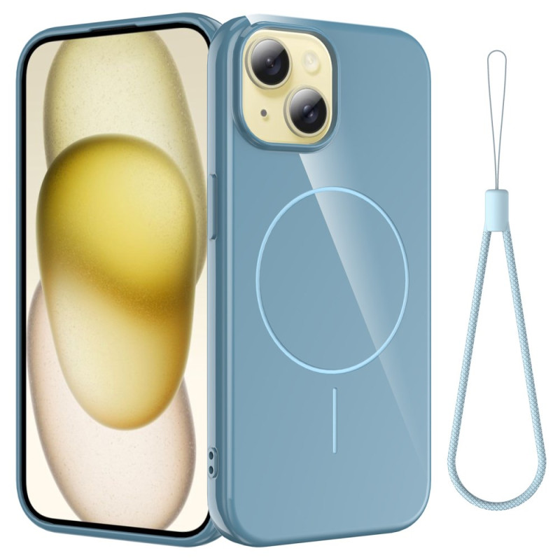 Capa de silicone para iPhone 14 Plus com correia