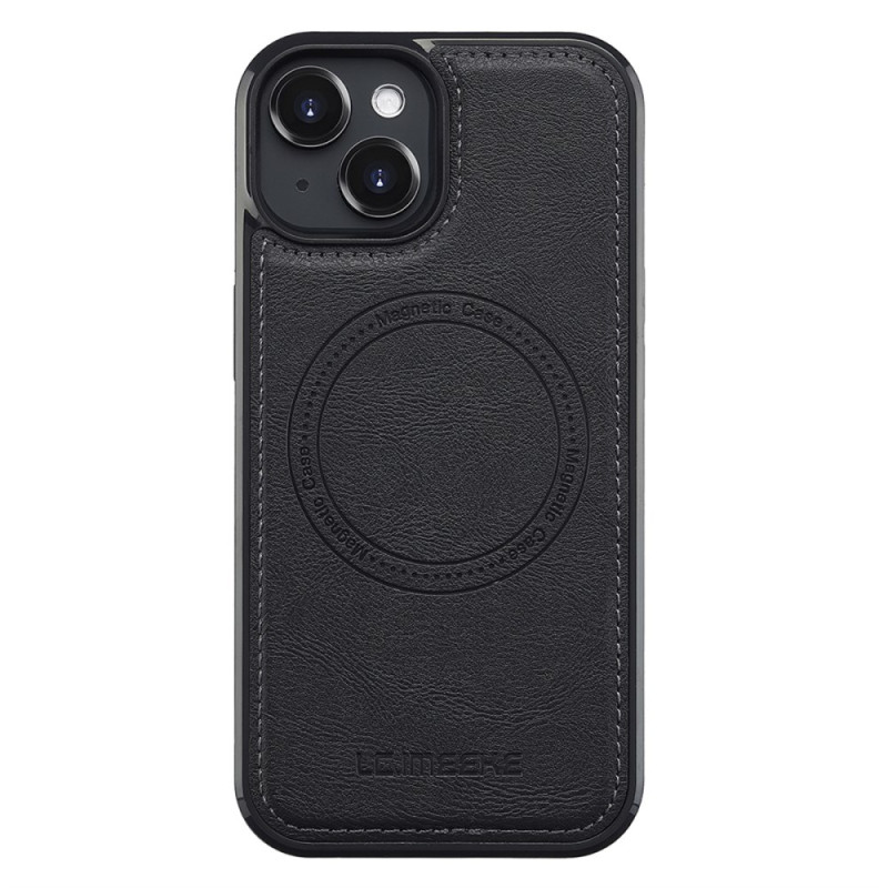Capa MagSafe estilo couro para iPhone 14 Plus