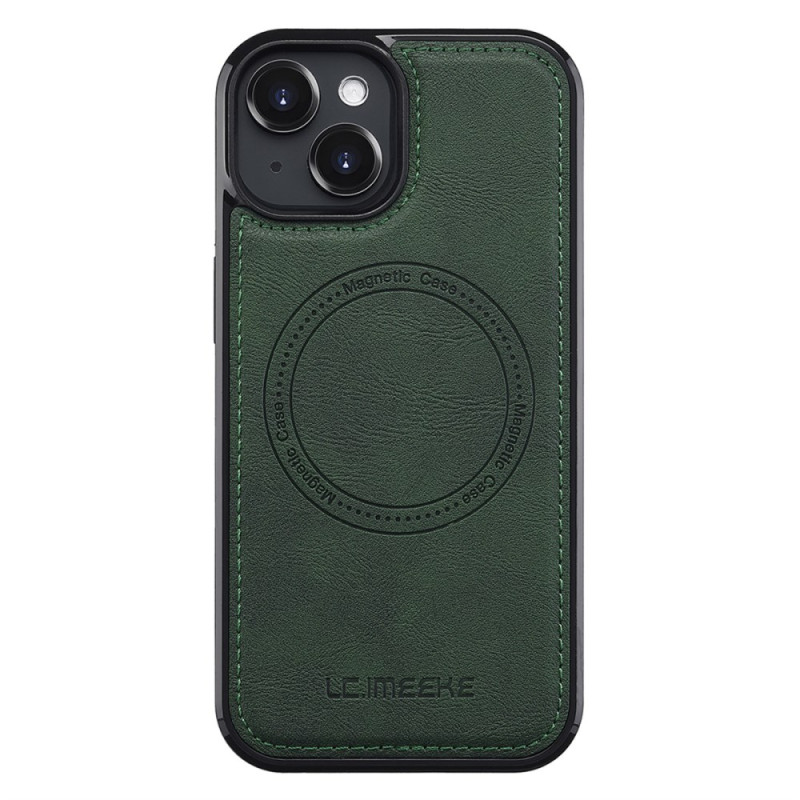 Capa MagSafe estilo couro para iPhone 14 Plus