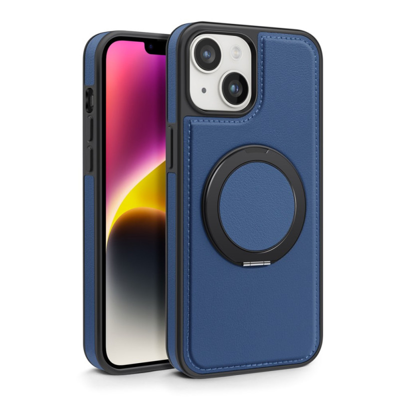 Capa MagSafe para iPhone 14 Plus com suporte RING em pele