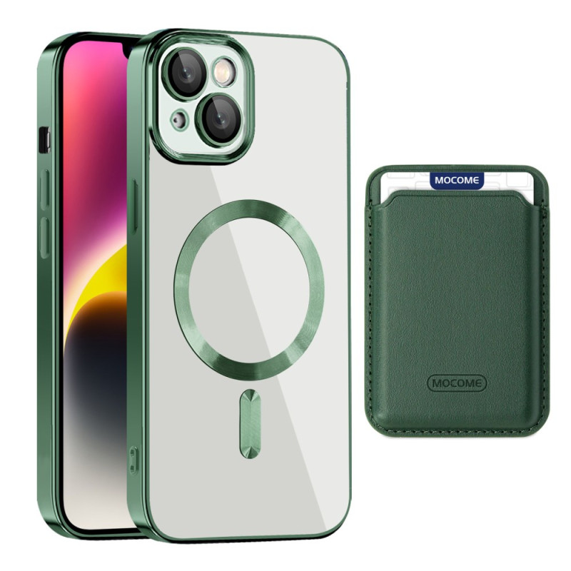 Capa Flip Cover para iPhone 14 Plus Capa magnética para cartões