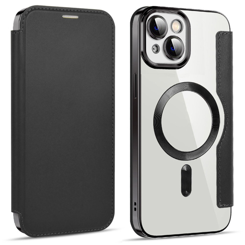 Capa flip para iPhone 14 Plus MagSafe Proteção RFID