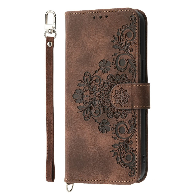 Capa Poco M7 4G Efeito de renda de camurça