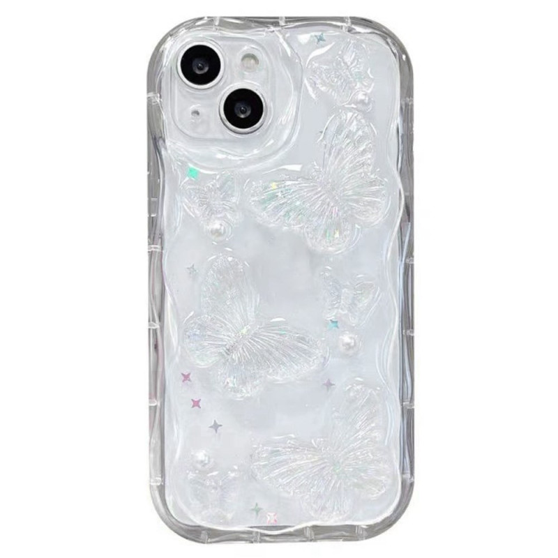 Capa para iPhone 14 Pearl Butterfly Design