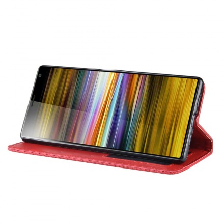 Sony Xperia 10 Faux Leather Flip Cover Plain Sony Xperia 10 Faux Leather Flip Cover Plain