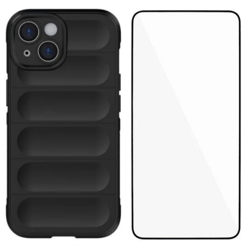 Capa antiderrapante para iPhone 14 com protetor de ecrã