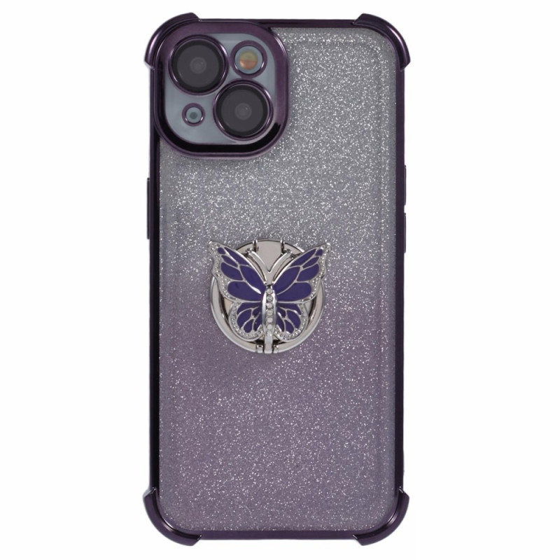 Capa para iPhone 14 Suporte integrado para borboleta