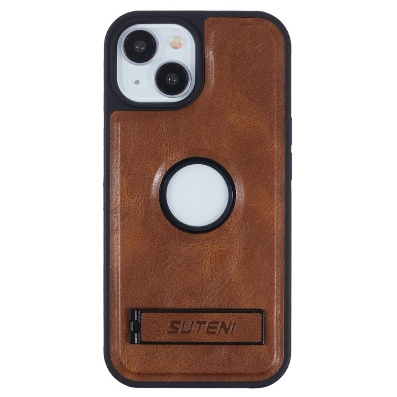 Capa MagSafe para iPhone 14 com efeito de pele e suporte integrado