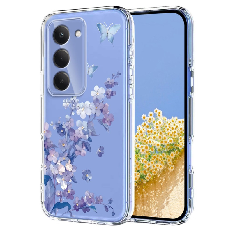 Xiaomi Redmi 15 4G / 5G Capa floral transparente