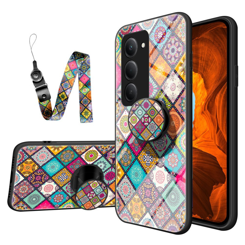 Capa para Xiaomi Redmi 15 4G com suporte e fita adesiva